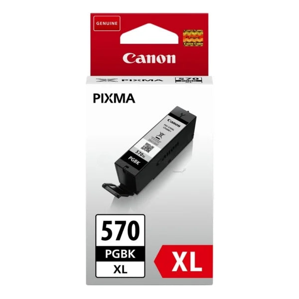 Canon Original PGI-570BK XL Black High Yield Ink Cartridge (Pack of 2) 0318C007