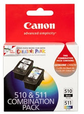 Canon PG‑510 / CL‑511 Black & Tri‑Colour Ink Cartridge Multipack (2970B010)