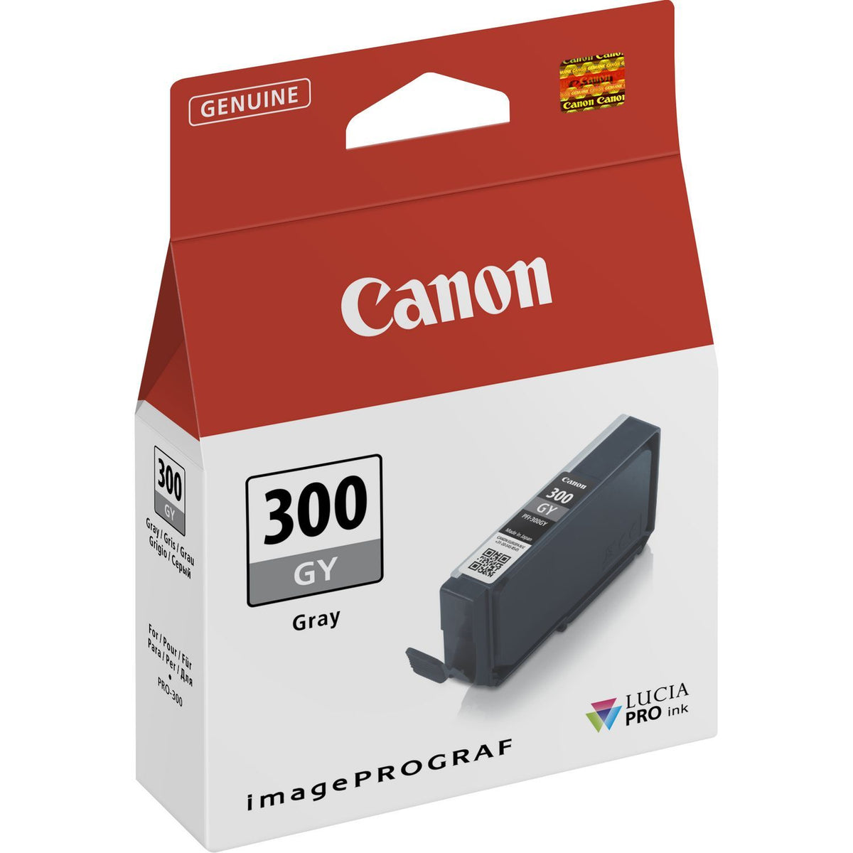 Canon Original PFI-300GY Grey Ink Cartridge 4200C001