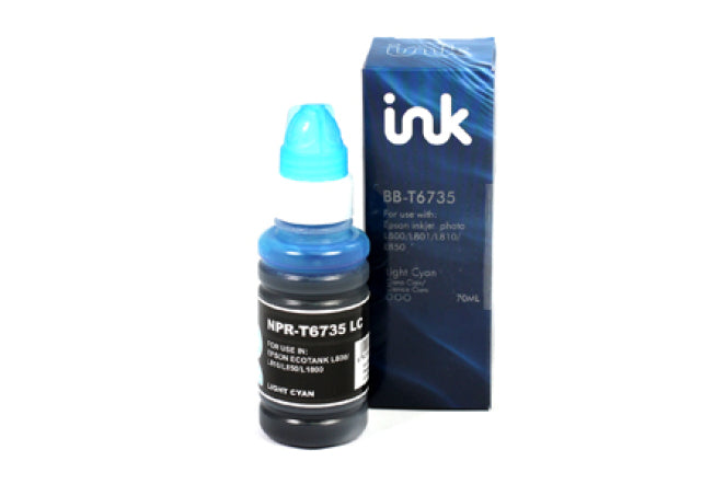 Epson Compatible T6735 Light Cyan Ink Bottle C13T67354A