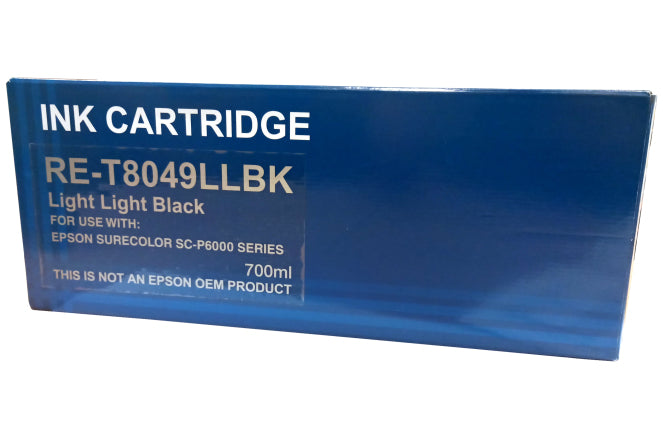 Epson Compatible T8049 Light Light Black Inkjet Cartridge (C13T804900)
