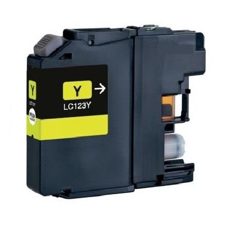 Brother Compatible LC123 Yellow Ink Cartridge