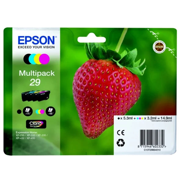 Epson Original 29 Ink Cartridge Multipack (T2986)
