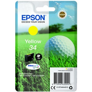 Epson Original 34 Yellow Inkjet Cartridge (C13T34644010)
