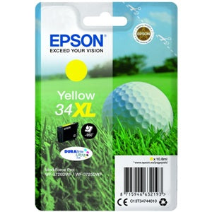 Epson Original 34XL Yellow High Capacity Inkjet Cartridge (C13T34744010)