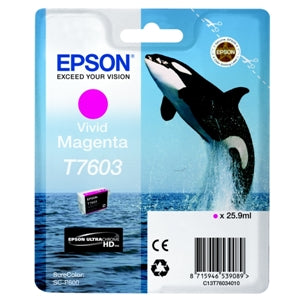 Epson Original T7603 Vivid Magenta Inkjet Cartridge (C13T76034010)