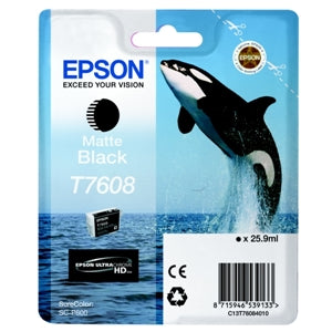 Epson Original T7608 Matt Black Inkjet Cartridge (C13T76084010)
