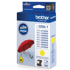 Brother Original LC225XLY Yellow Ink Cartridge