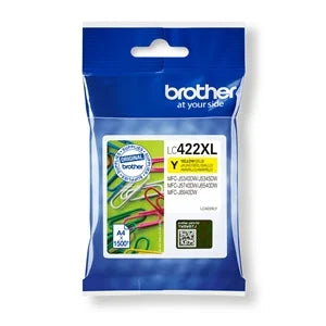 Brother Original LC422XLY High Capacity Yellow Ink Cartridge