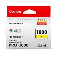 Canon Original PFI-1000Y Yellow Inkjet Cartridge (PFI-1000Y)