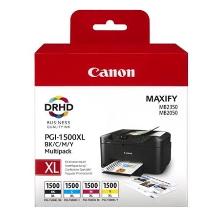 Canon Original PGI-1500 4 Colour Ink Cartridge BK,C,M,Y Multipack