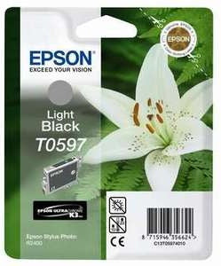 Epson Original T0597 Light Black Ink Cartridge