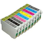 Epson Compatible T0870 T0871 T0872 T0873 T0874 T0876 T0877 T878 Ink Cartridge Set (8)