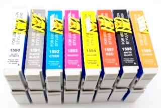 Epson Compatible 1590 T1591 T1592 T1593 T1594 T1597 T1598 T1599 Ink Cartridge Set