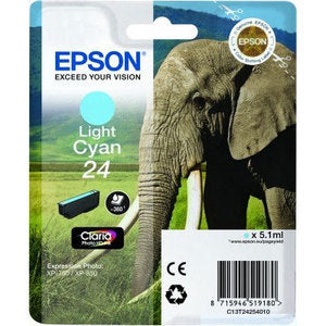 Epson Original 24 Light Cyan Ink Cartridge (T2425)
