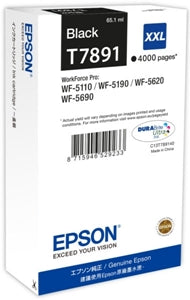 Epson Original T7891 XXL Black Extra High Capacity Ink Cartridge (C13T789140)