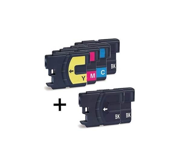 Brother Compatible LC1100 Set + 2 Extra Black Ink Cartridges