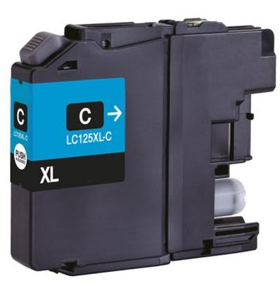 Brother Compatible LC125XL Cyan Ink Cartridge