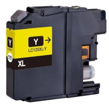 Brother Compatible LC125XL Yellow Ink Cartridge
