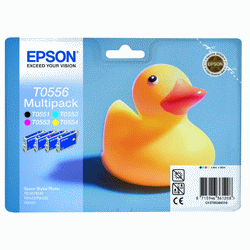 Epson Original T0556 4 Ink Cartridge Multipack