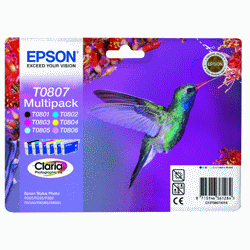Epson Original T0807 Ink Cartridge Multipack