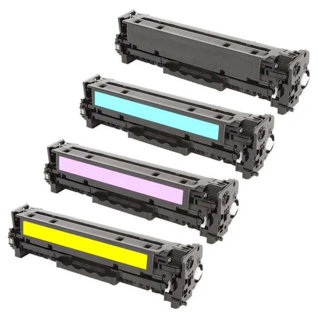 HP Compatible CF380A-CF383A (CF38) BK/C/M/Y Toner Cartridge Set 312A