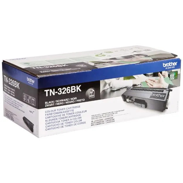 Brother Original TN326BK Black Toner Cartridge