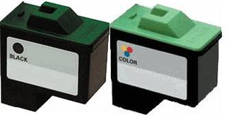 Lexmark Remanufactured 10N0016 10N0026 (16 26) Black Colour Ink Cartridge Set