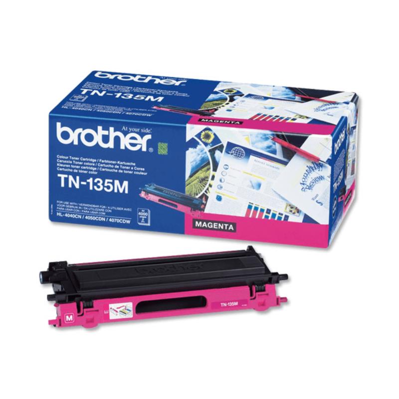 Brother Original TN-135M High Capacity Magenta Toner Cartridge