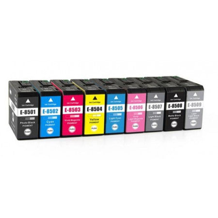 Compatible Epson T850 9 Colour Ink Cartridge Multipack