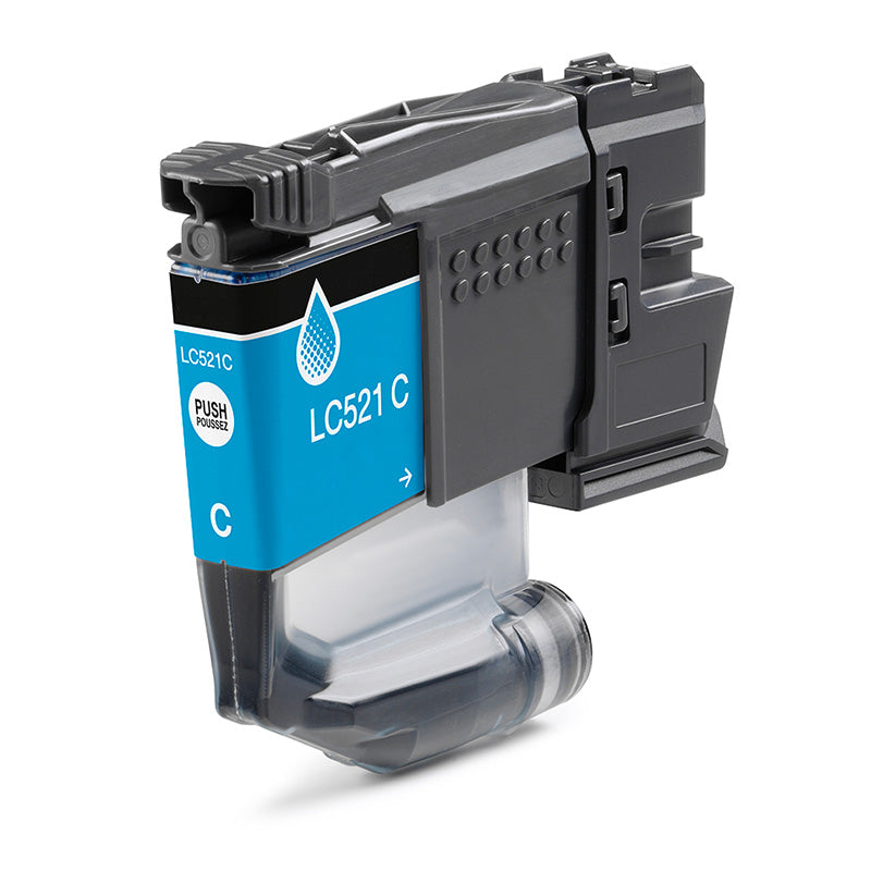 Compatible Brother LC-521C Cyan Ink Cartridge