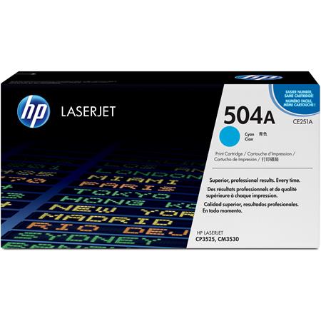 Original HP CE251A Cyan Toner Cartridge 504A