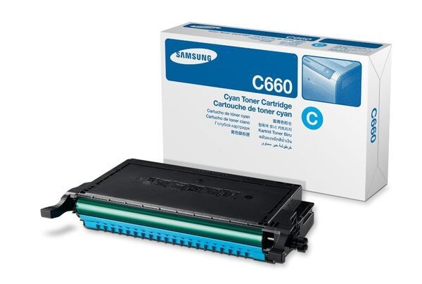Original Samsung CLP-C600A Cyan Toner Cartridge