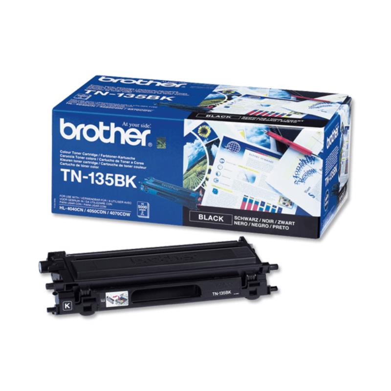 Brother Original TN-135BK High Capacity Black Toner Cartridge