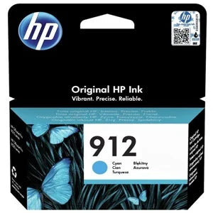 HP 912 Original Cyan Inkjet Cartridge (3YL77AE)