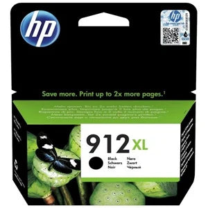 HP Original 912XL Black High Capacity Inkjet Cartridge (3YL84AE)