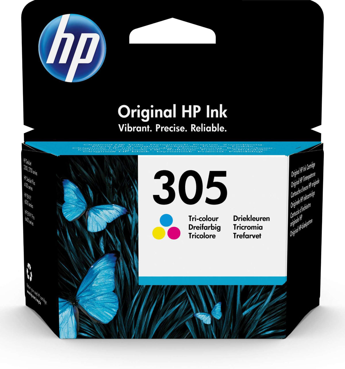 HP 305 Original Tri-Colour Inkjet Cartridge 3YM60AE