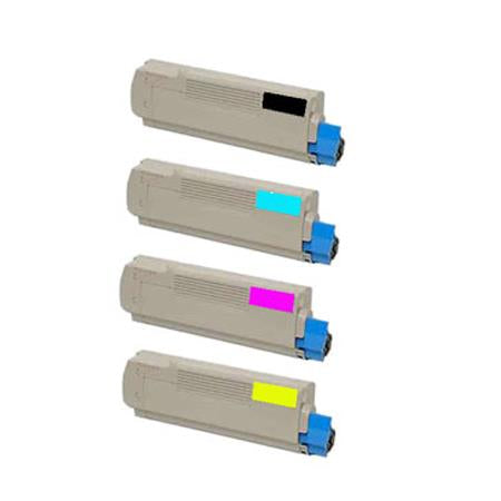 Oki Compatible 43324408 43381905-7 BK/C/M/Y Toner Cartridge Set