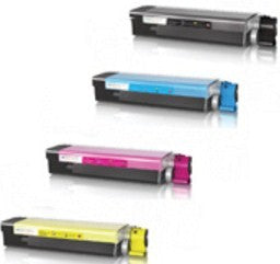 Oki Compatible 43381721-43381724 BK/C/M/Y Drum Toner Cartridge Set