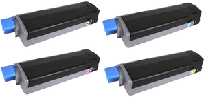 Oki Compatible 44315305-44315308 BK/C/M/Y Toner Cartridge Set