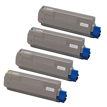 Oki Compatible 44844613-44844616 BK/C/M/Y Toner Cartridge Set