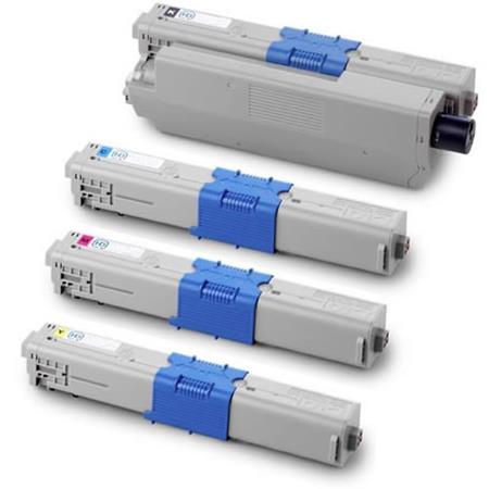 Oki Compatible 44973533-44973536 BK/C/M/Y Toner Cartridge Set