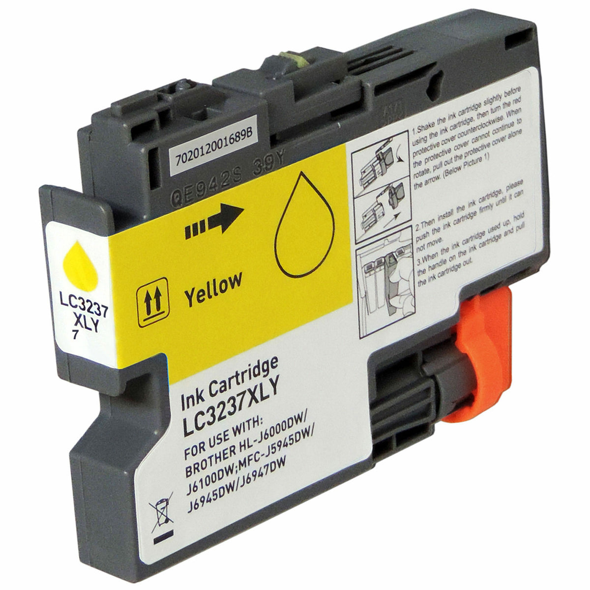Brother Compatible LC3237XL-Y High Capacity Yellow Ink Cartridge