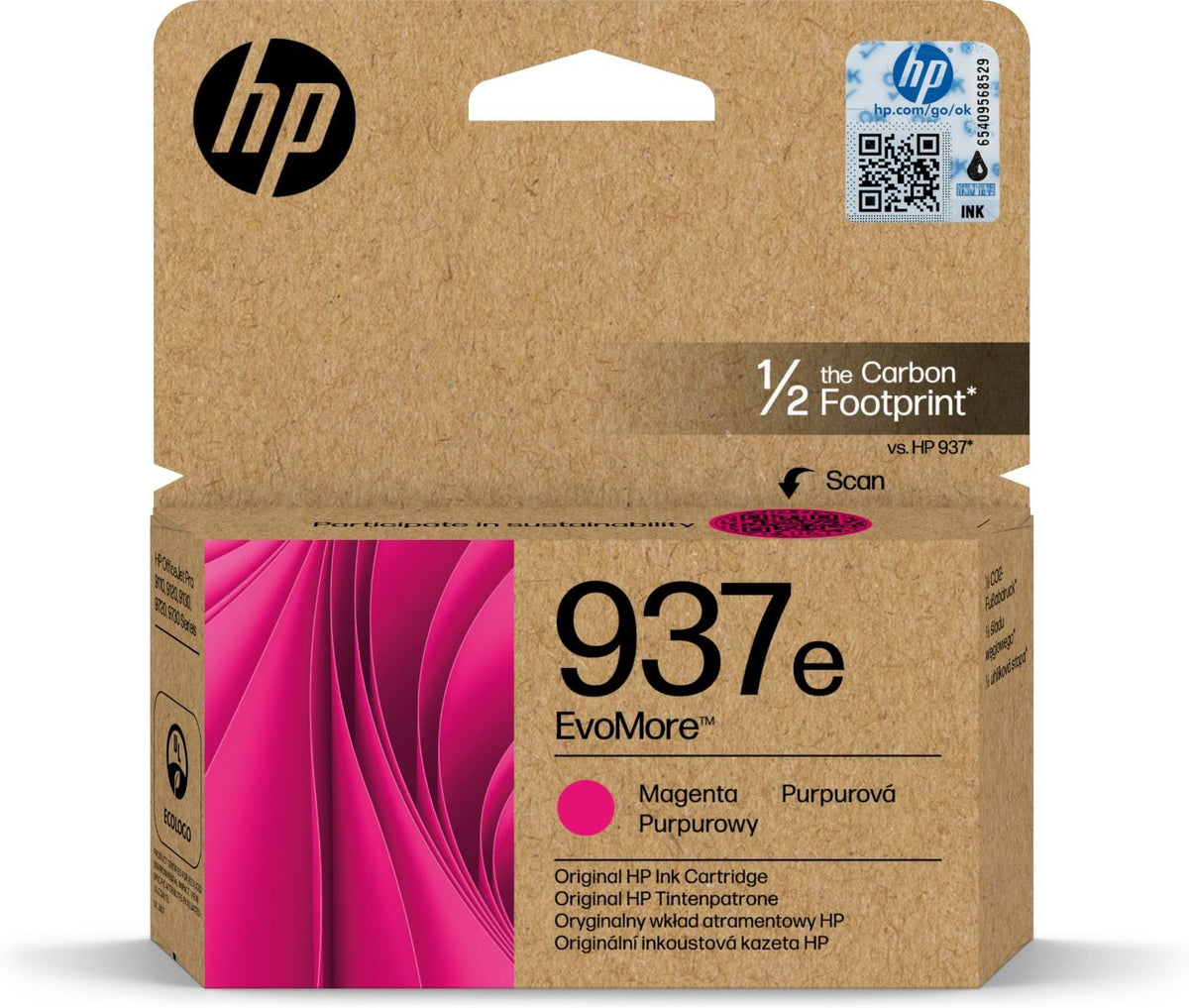 Original HP 937E Magenta High Capacity Ink Cartridge (4S6W7NE)