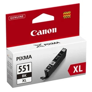 Canon Original CLI-551XLBK Black High Capacity Ink Cartridge (6443B001)