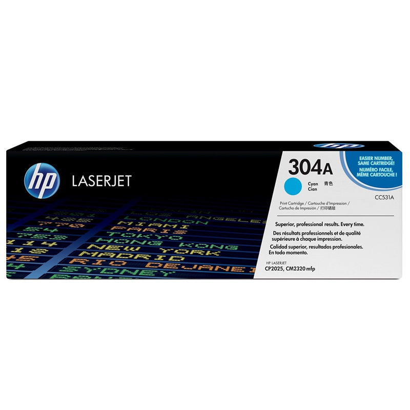 Original HP CC531A Cyan Toner Cartridge 304A