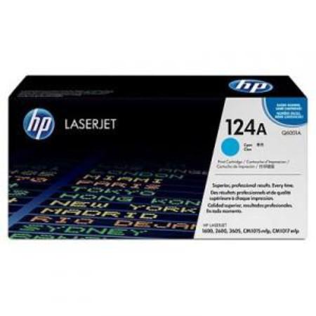 Original HP Q6001A Cyan Toner Cartridge 124A