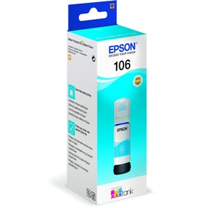 Epson Original 106 Cyan Ecotank Ink Bottle (C13T00R240)