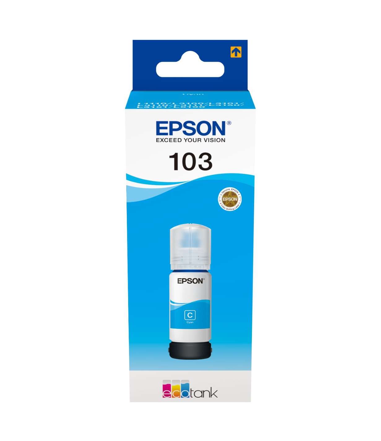 Epson Original 103 Cyan Ecotank Ink Bottle C13T00S24A