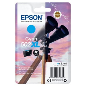 Epson Original 502XL Cyan High Capacity Inkjet Cartridge (C13T02W24010)